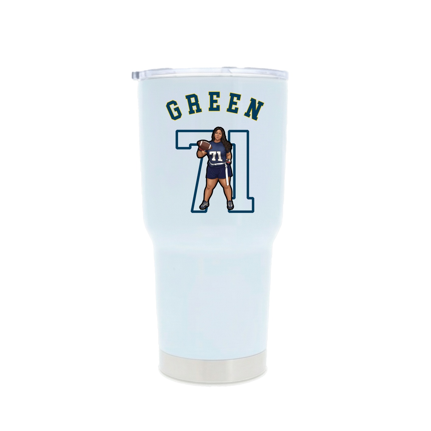 30oz Stainless Steel Tumbler — Shirsey Arch in White