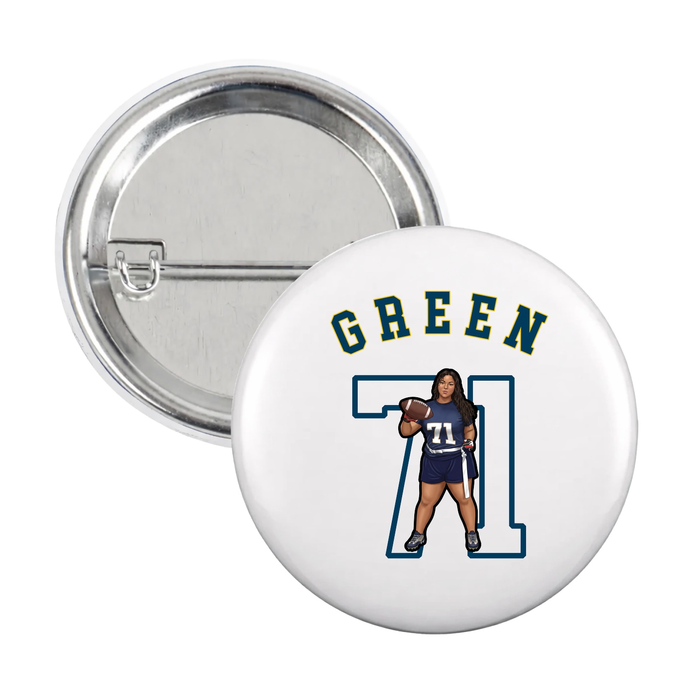 Game Day Button — Shirsey Arch in White