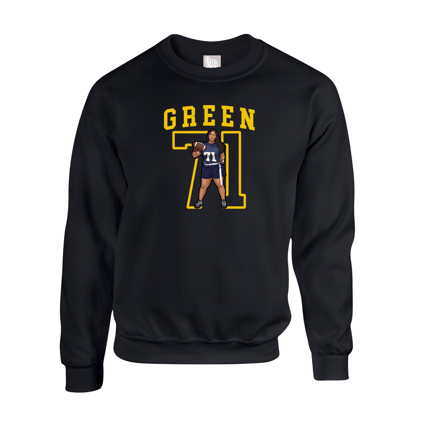 Fleece Crew — Shirsey in Black
