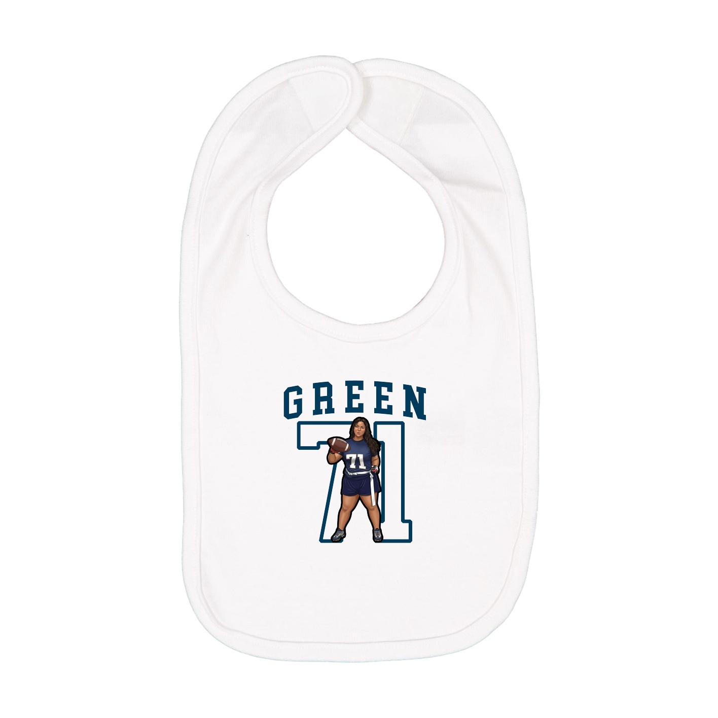 Infant Bib — Shirsey in White