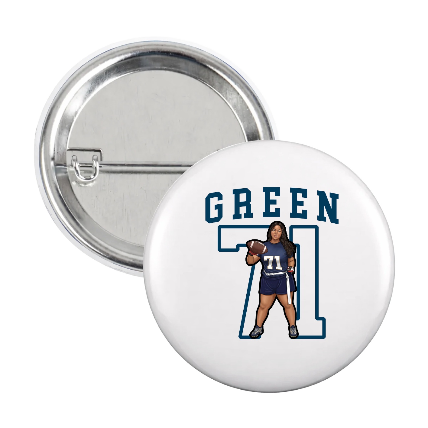 Game Day Button — Shirsey in White