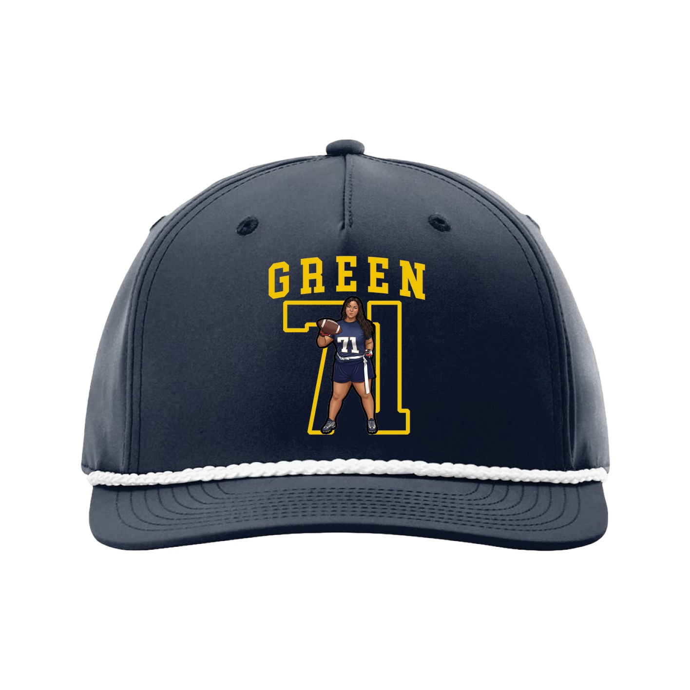Five-Panel Classic Rope Cap — Shirsey in Navy