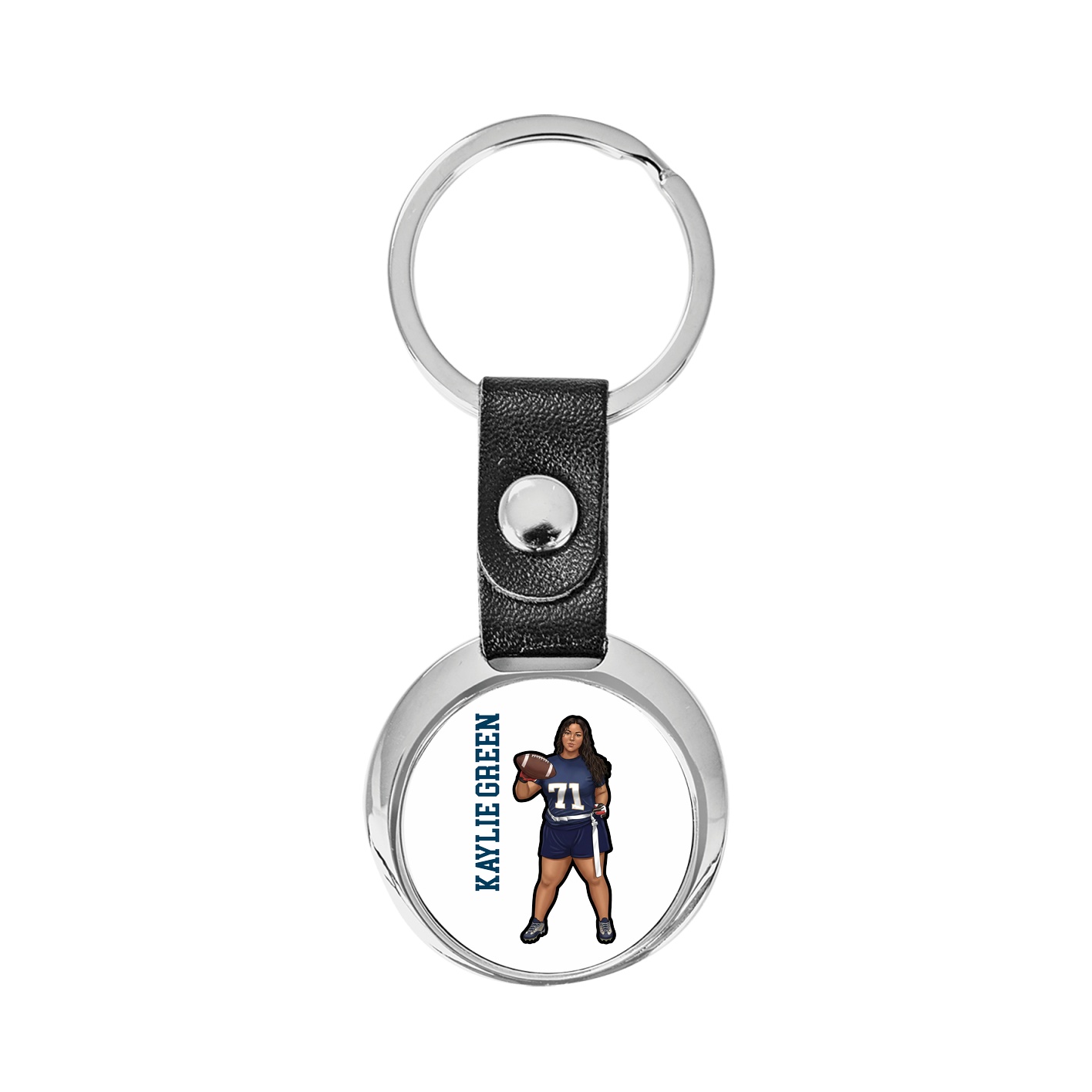 Key Chain — Name Vertical in Classic