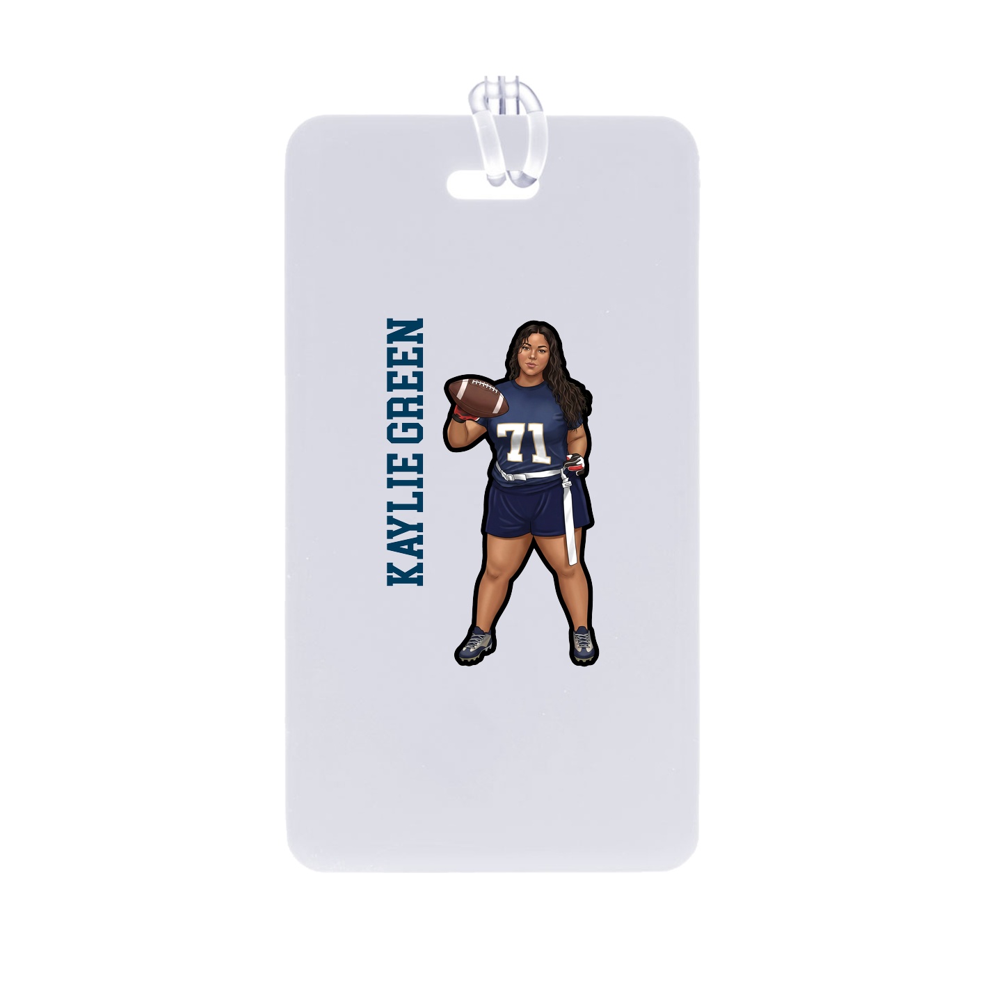 Bag Tag — Name Vertical in Classic