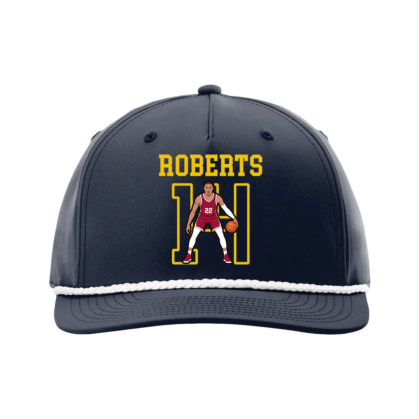 Five-Panel Classic Rope Cap — Shirsey in Navy