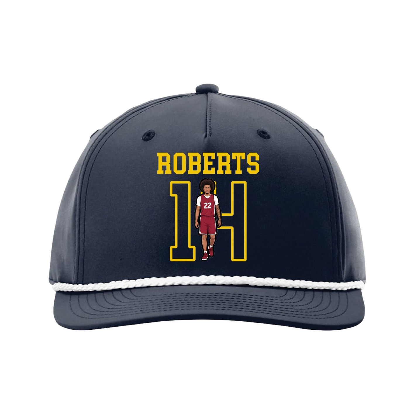 Five-Panel Classic Rope Cap — Shirsey in Navy