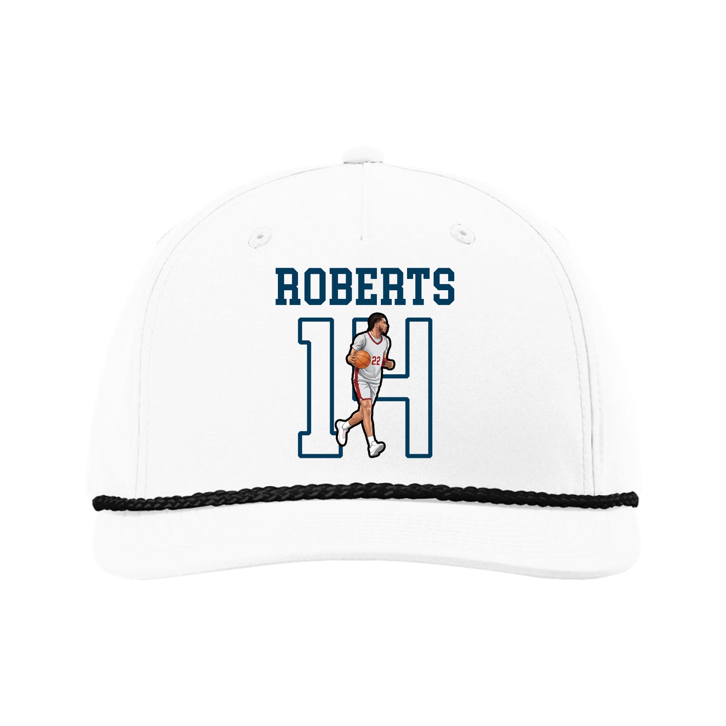 Five-Panel Classic Rope Cap — Shirsey in White