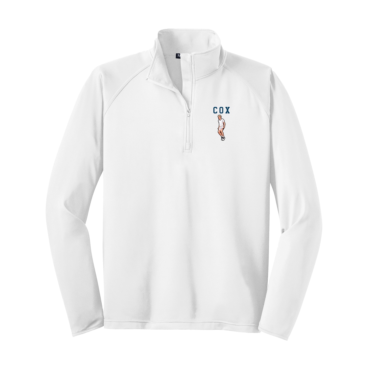 Q-Zip Pullover — Shirsey in White