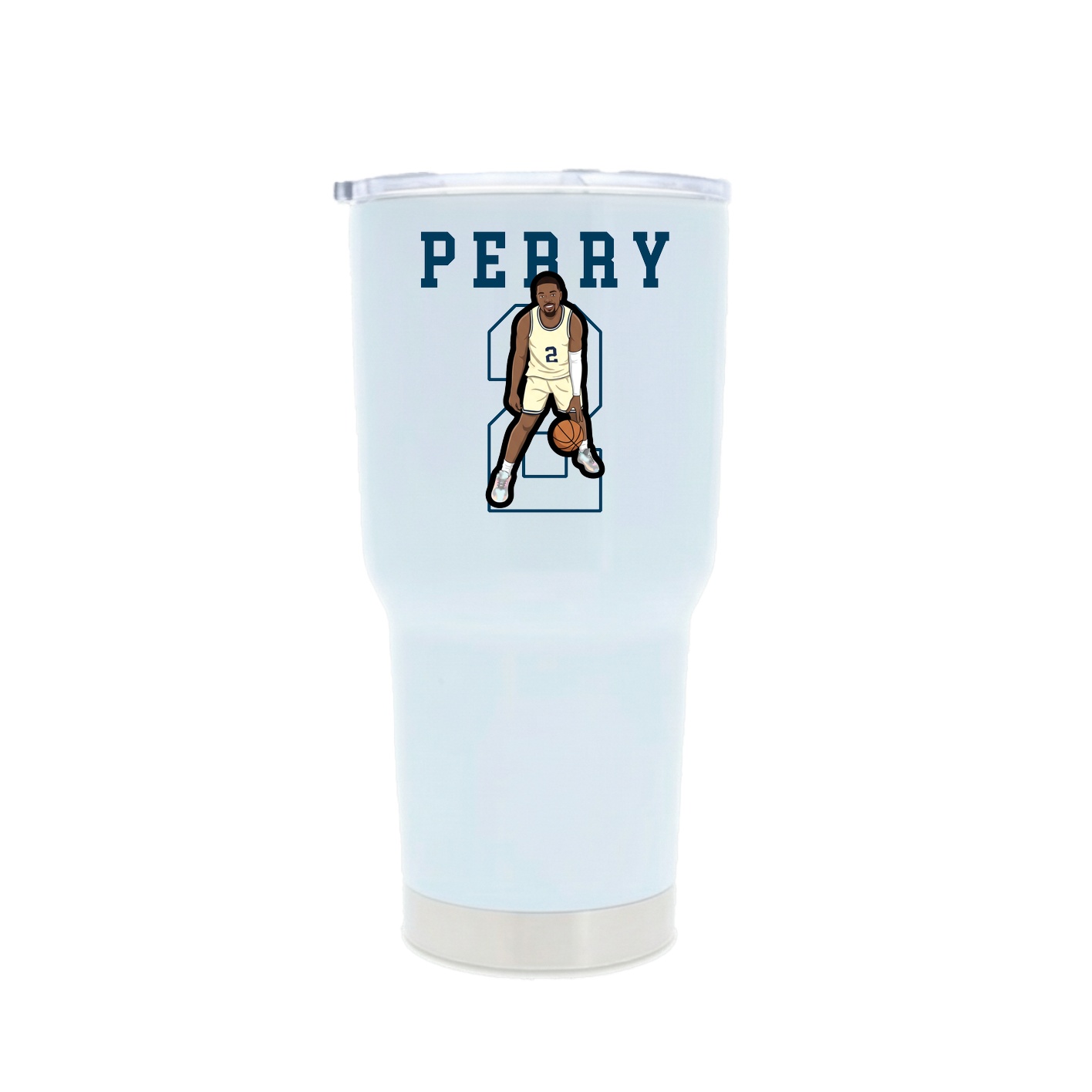30oz Stainless Steel Tumbler — Shirsey in White