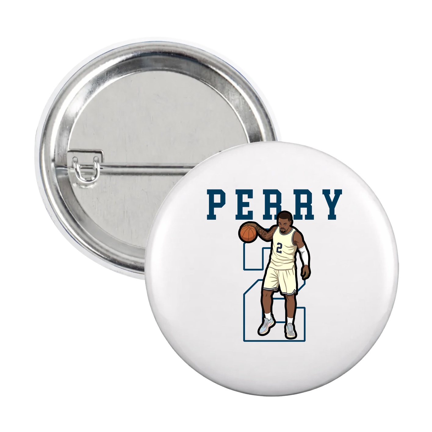 Game Day Button — Shirsey in White