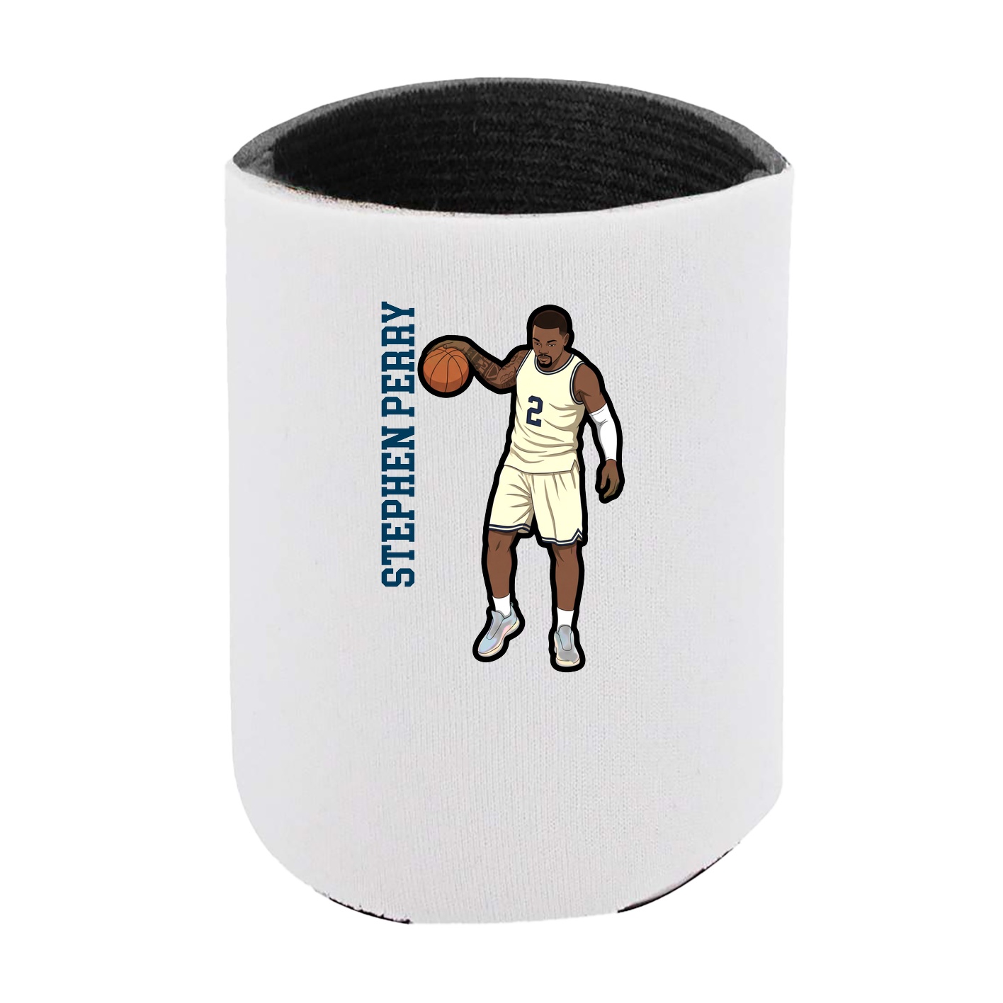 Can Holder — Name Vertical in White