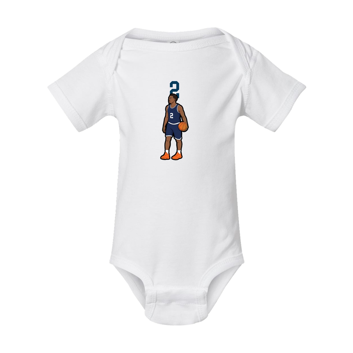 Baby Onesie — Number Top in White