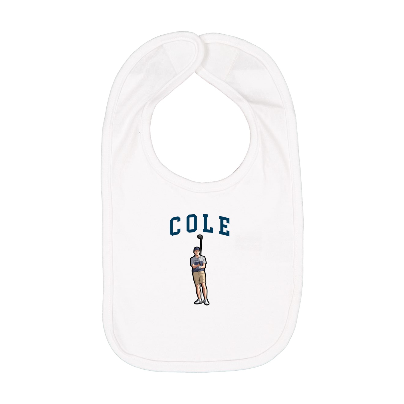 Infant Bib — Shirsey in White
