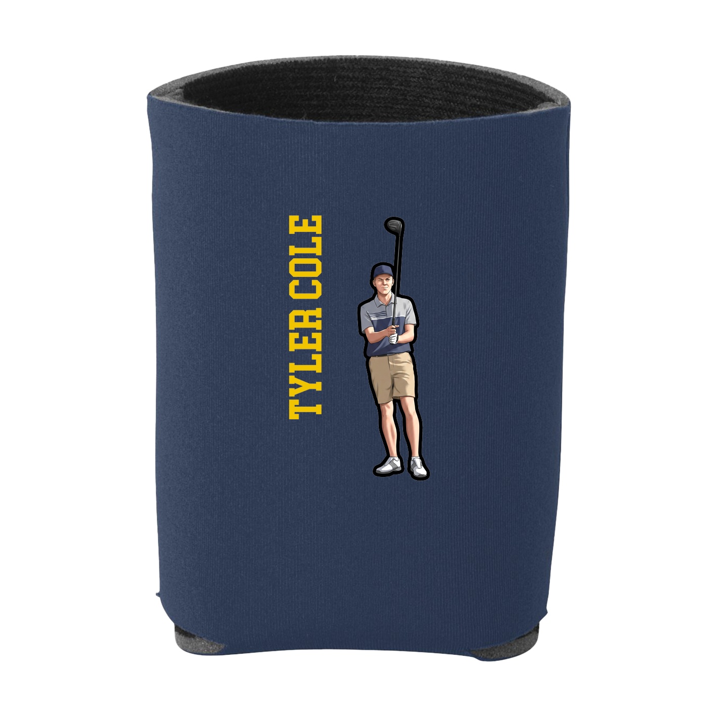 Can Holder — Name Vertical in Navy