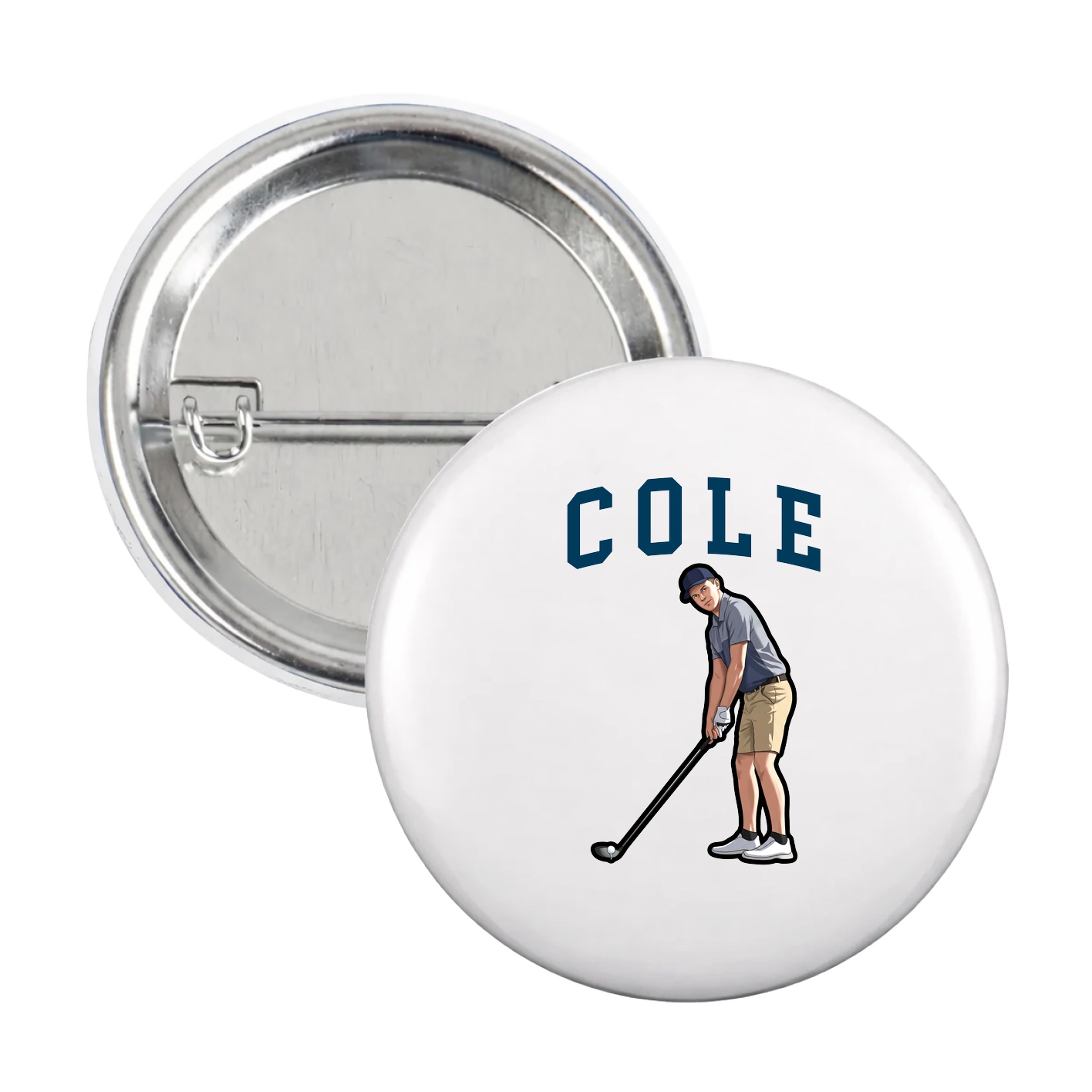 Game Day Button — Shirsey in White
