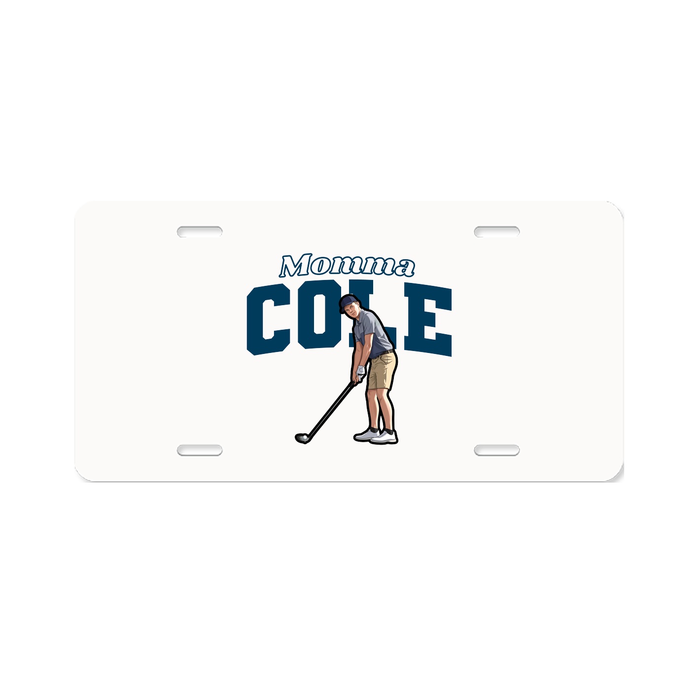 License Plate — Mothers Day Block in Classic