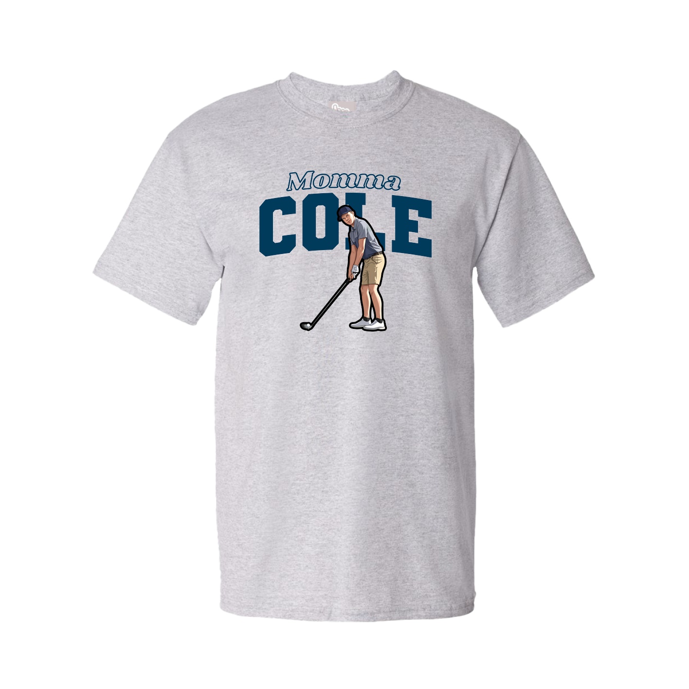 Youth Tee — Mothers Day Block in Grey