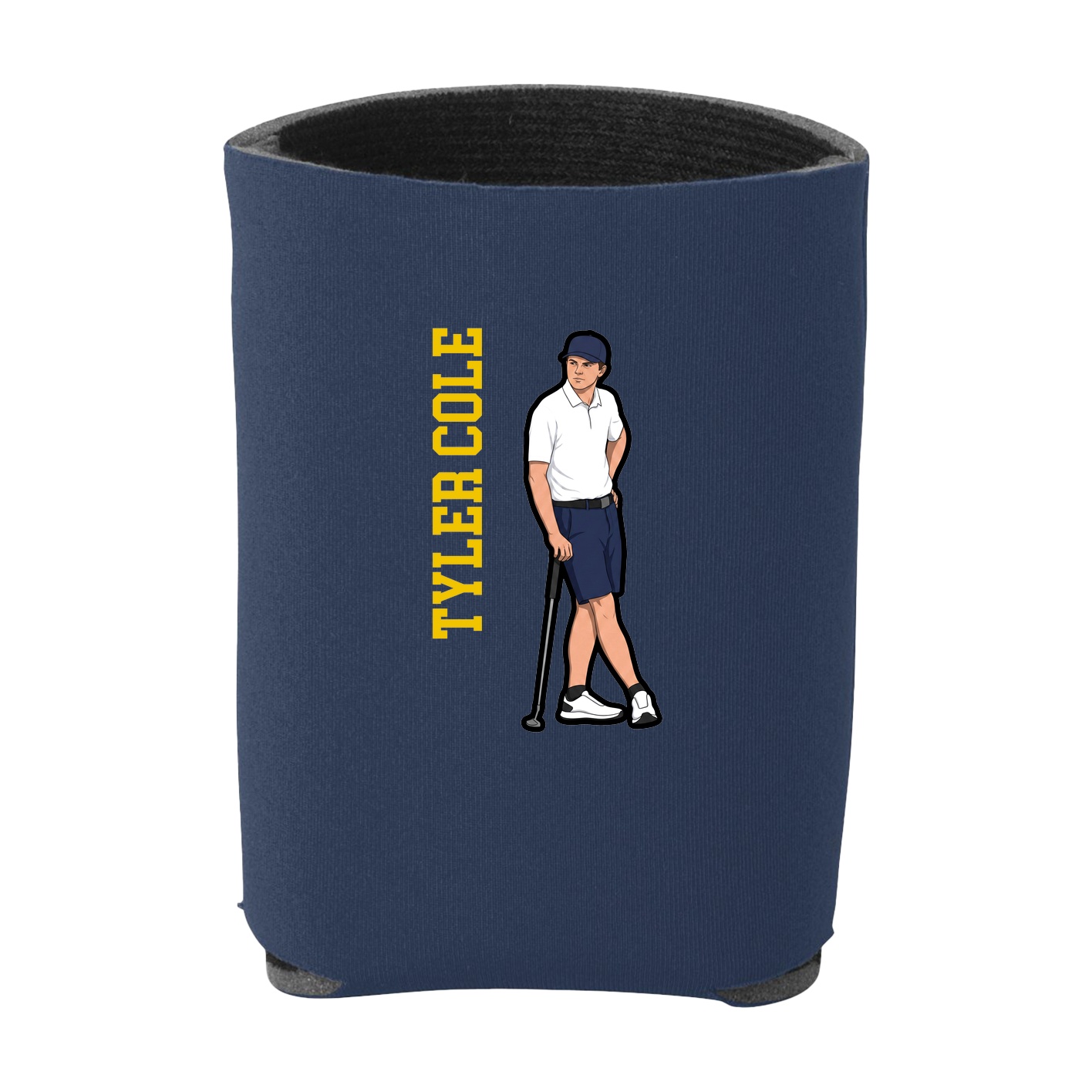 Can Holder — Name Vertical in Navy