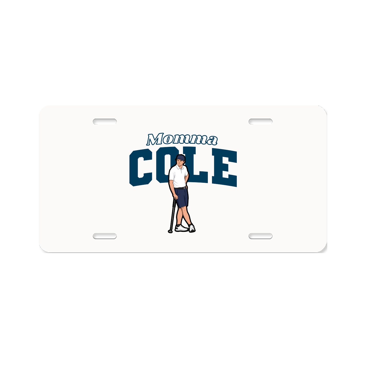 License Plate — Mothers Day Block in Classic