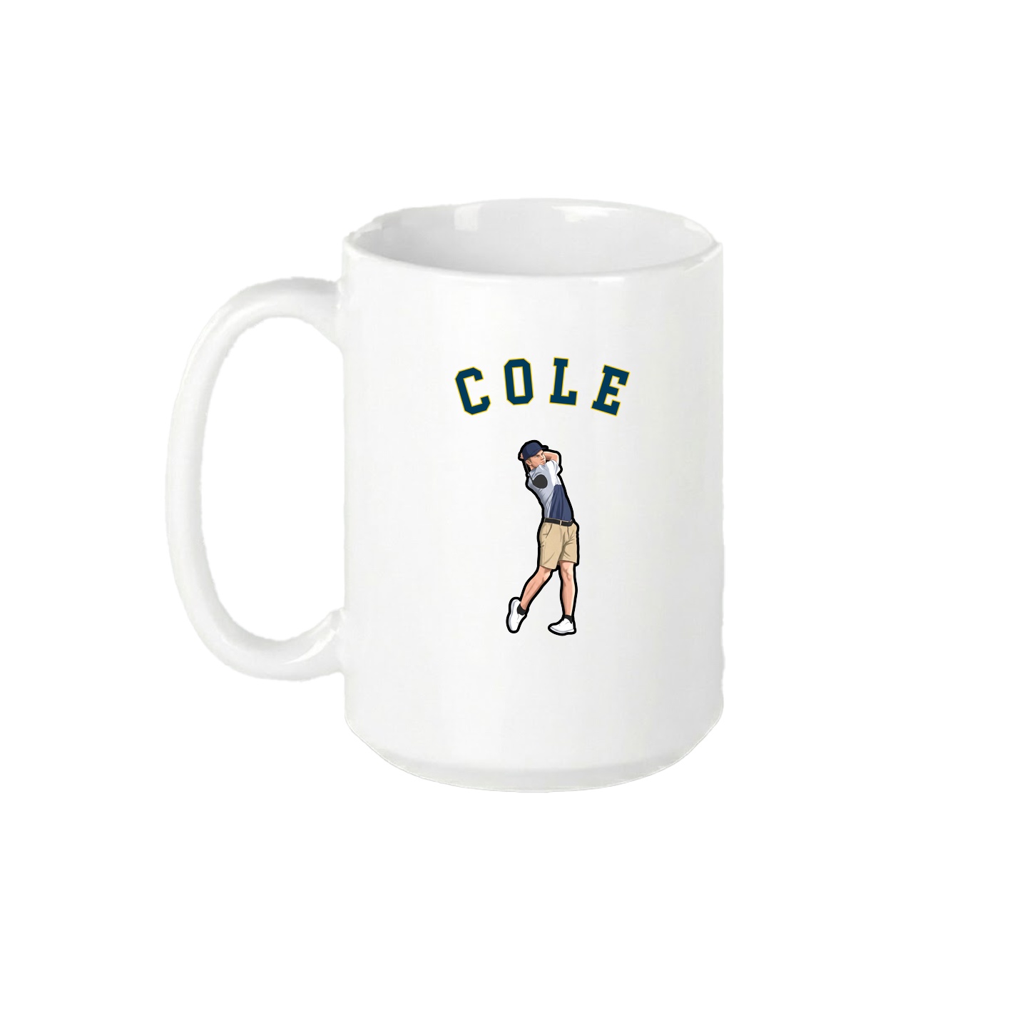 15oz Coffee Mug — Shirsey Arch in White