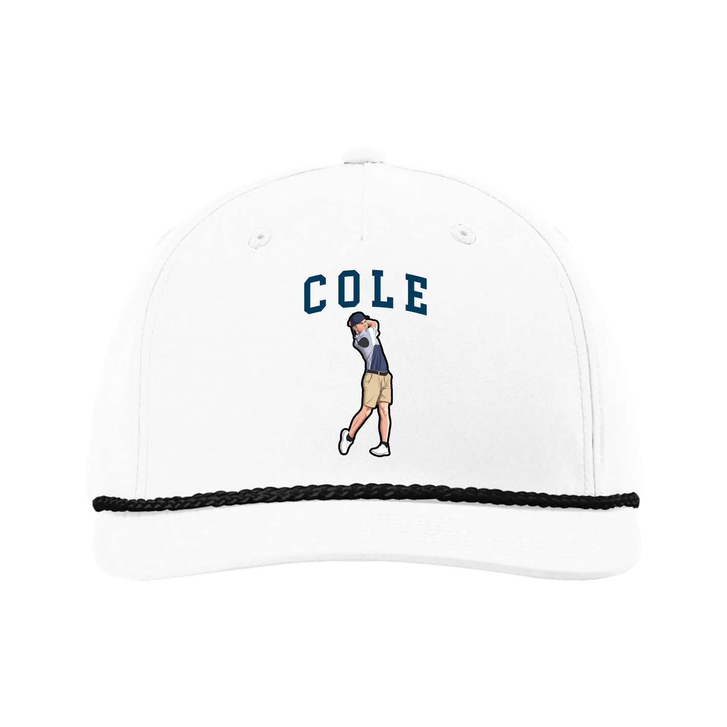 Five-Panel Classic Rope Cap — Shirsey in White