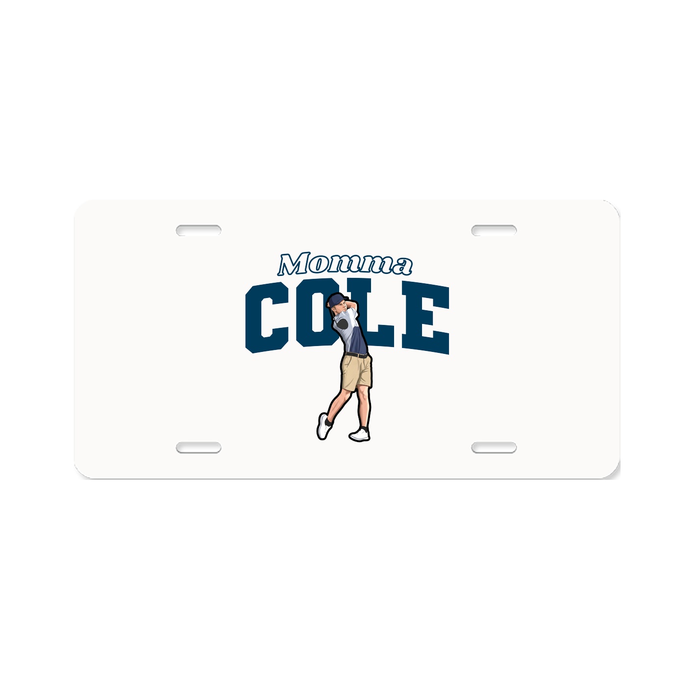 License Plate — Mothers Day Block in Classic