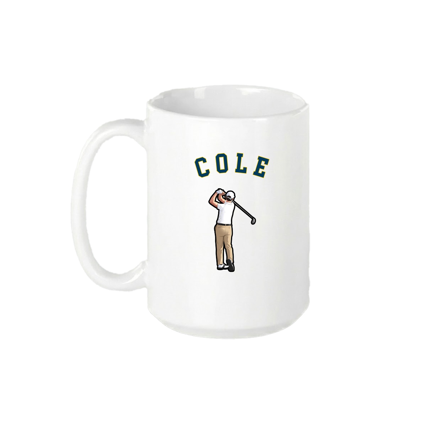 15oz Coffee Mug — Shirsey Arch in White