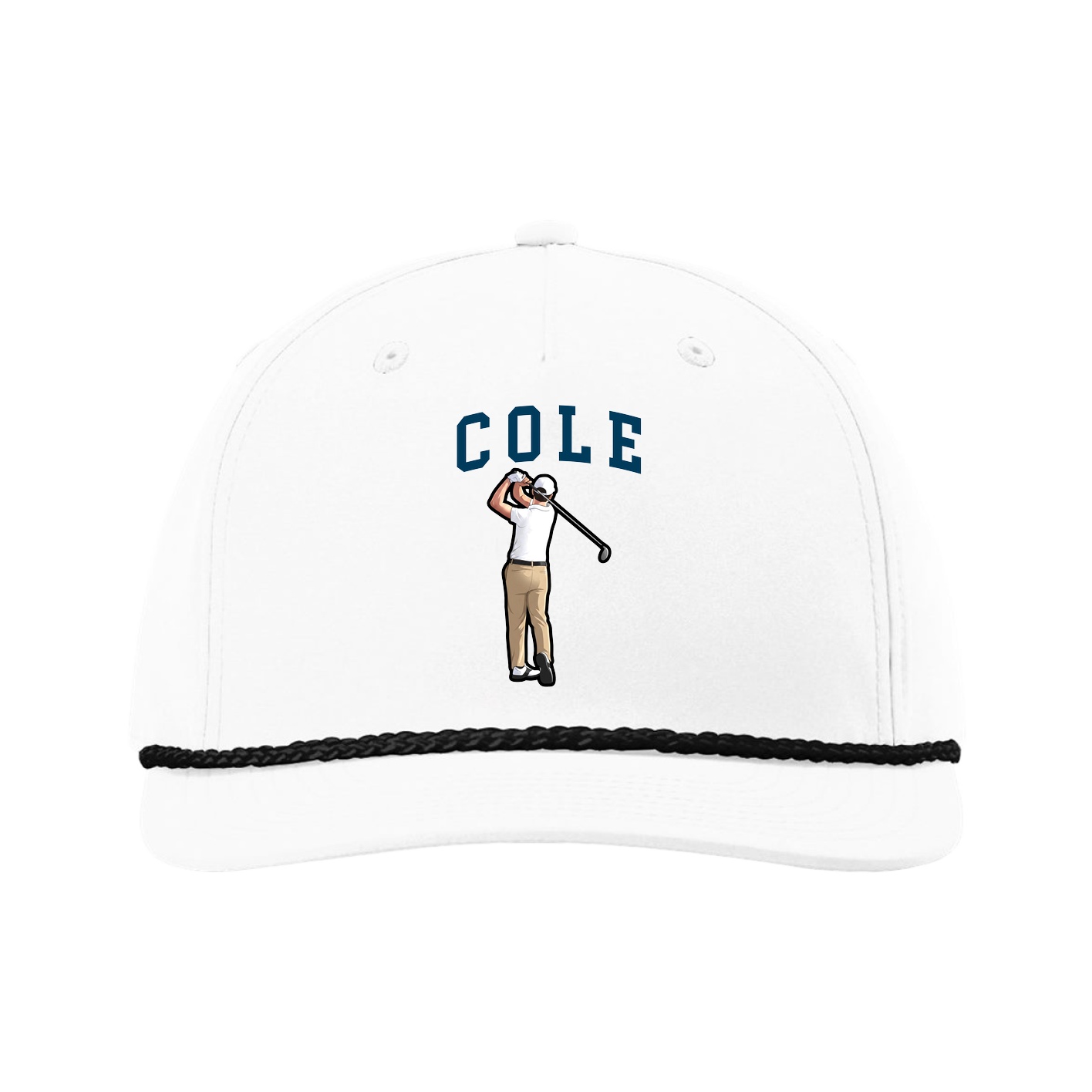 Five-Panel Classic Rope Cap — Shirsey in White