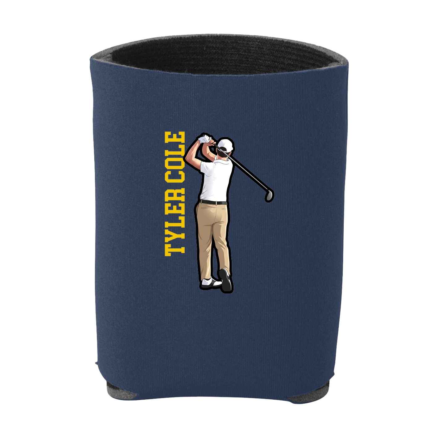 Can Holder — Name Vertical in Navy