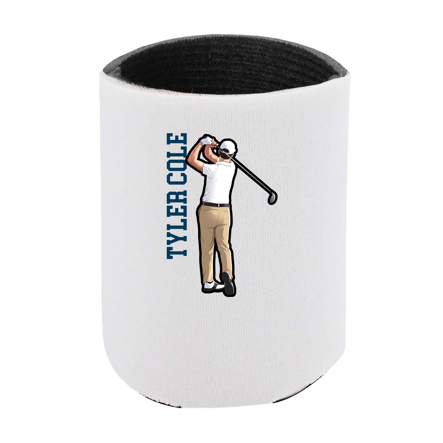 Can Holder — Name Vertical in White