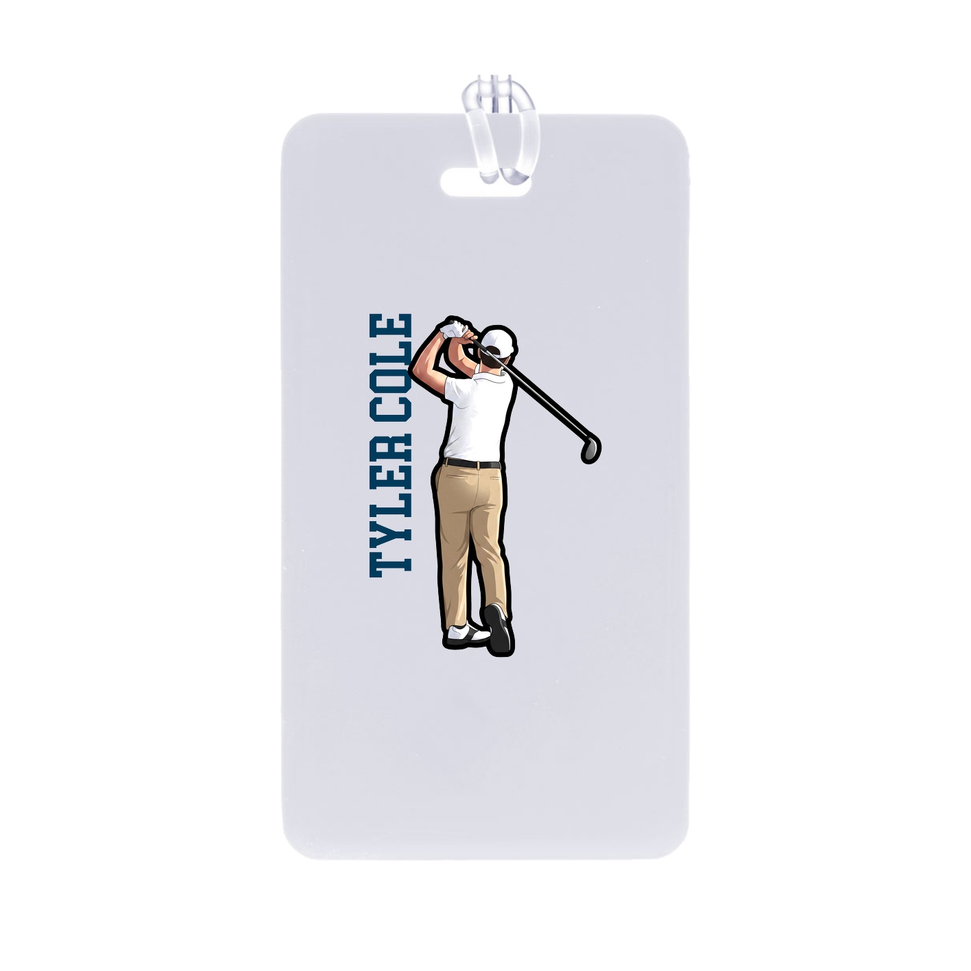 Bag Tag — Name Vertical in Classic