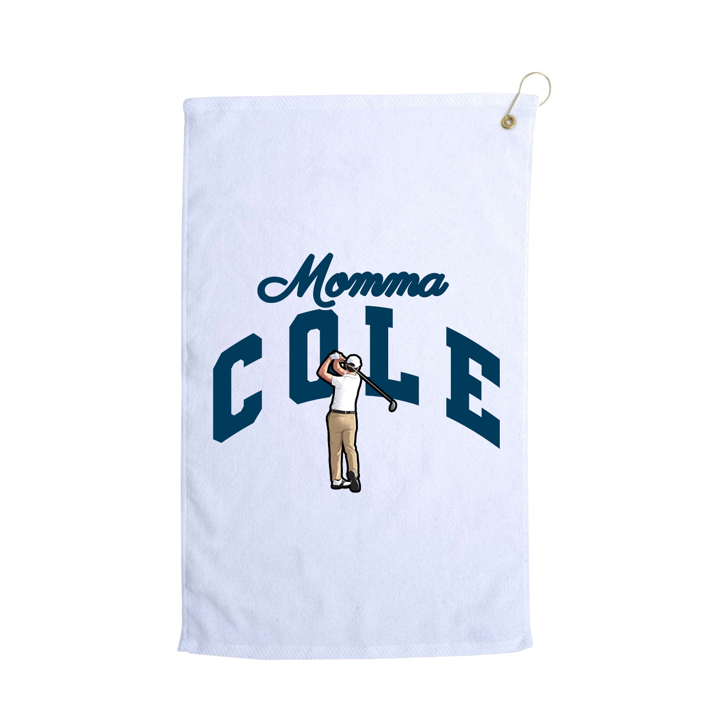 Golf Towel — Mothers Day Arch in White