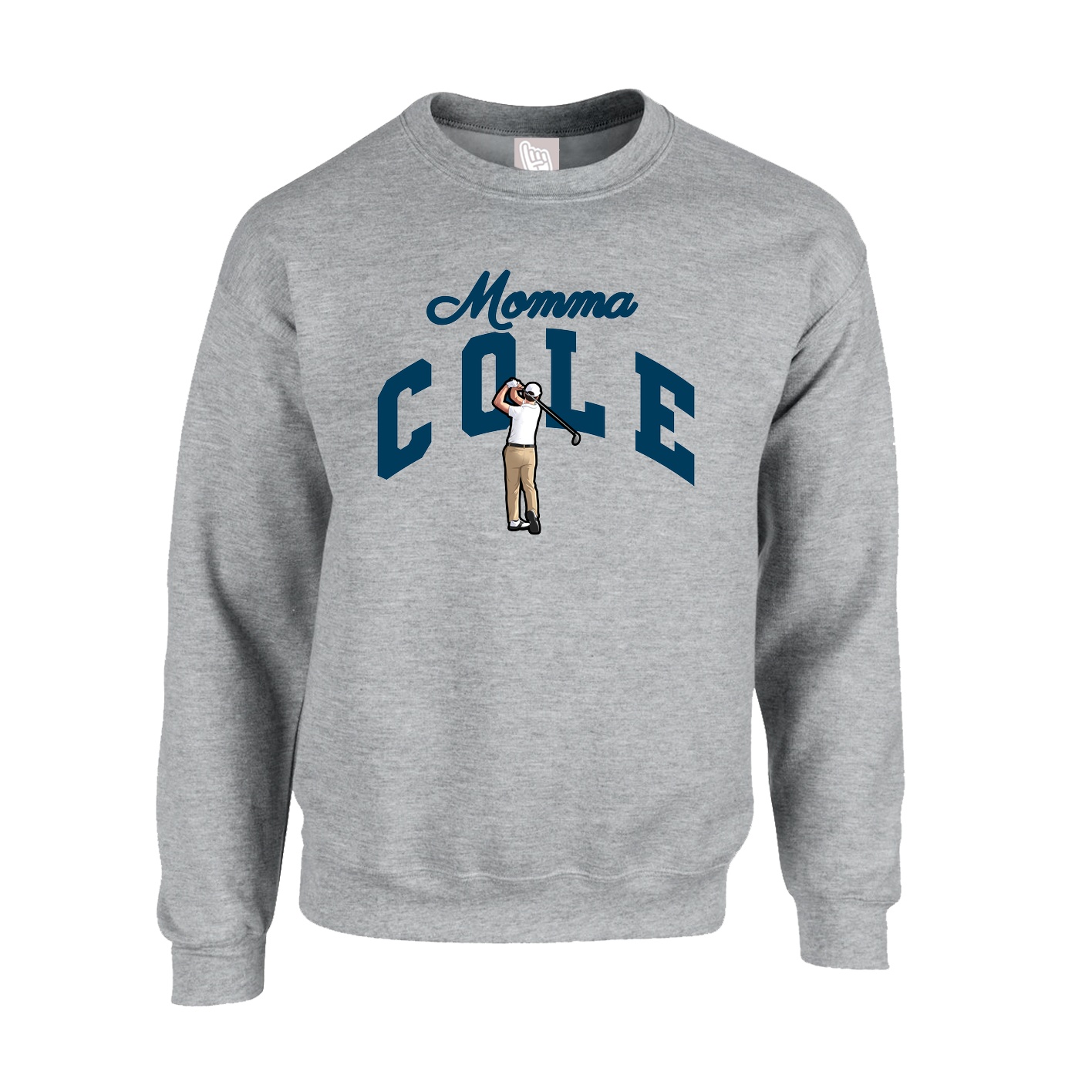 Fleece Crew — Mothers Day Arch in Grey
