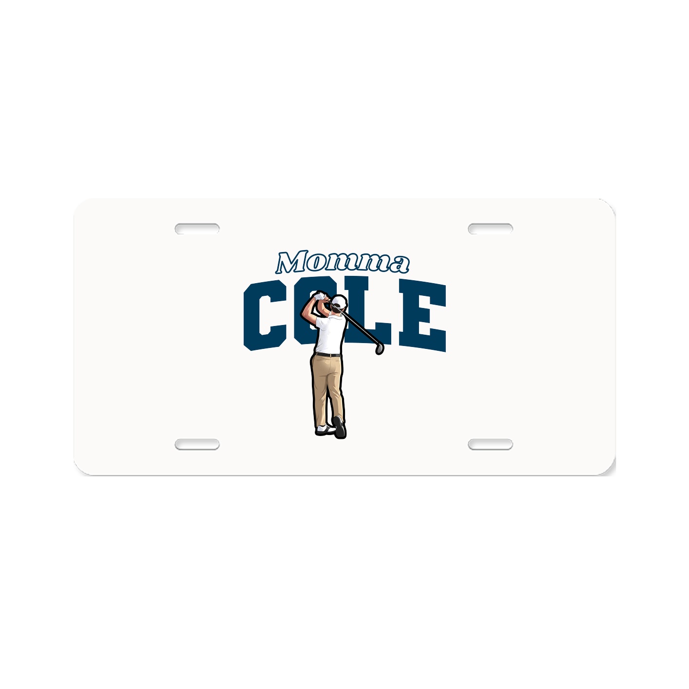 License Plate — Mothers Day Block in Classic