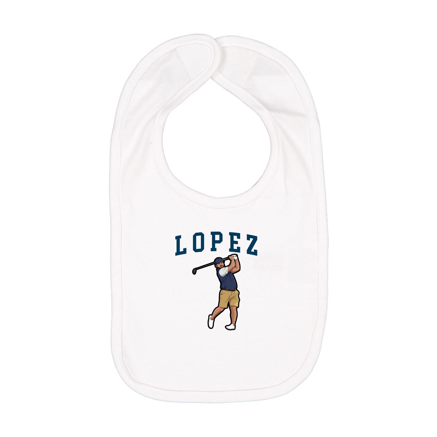 Infant Bib — Shirsey in White