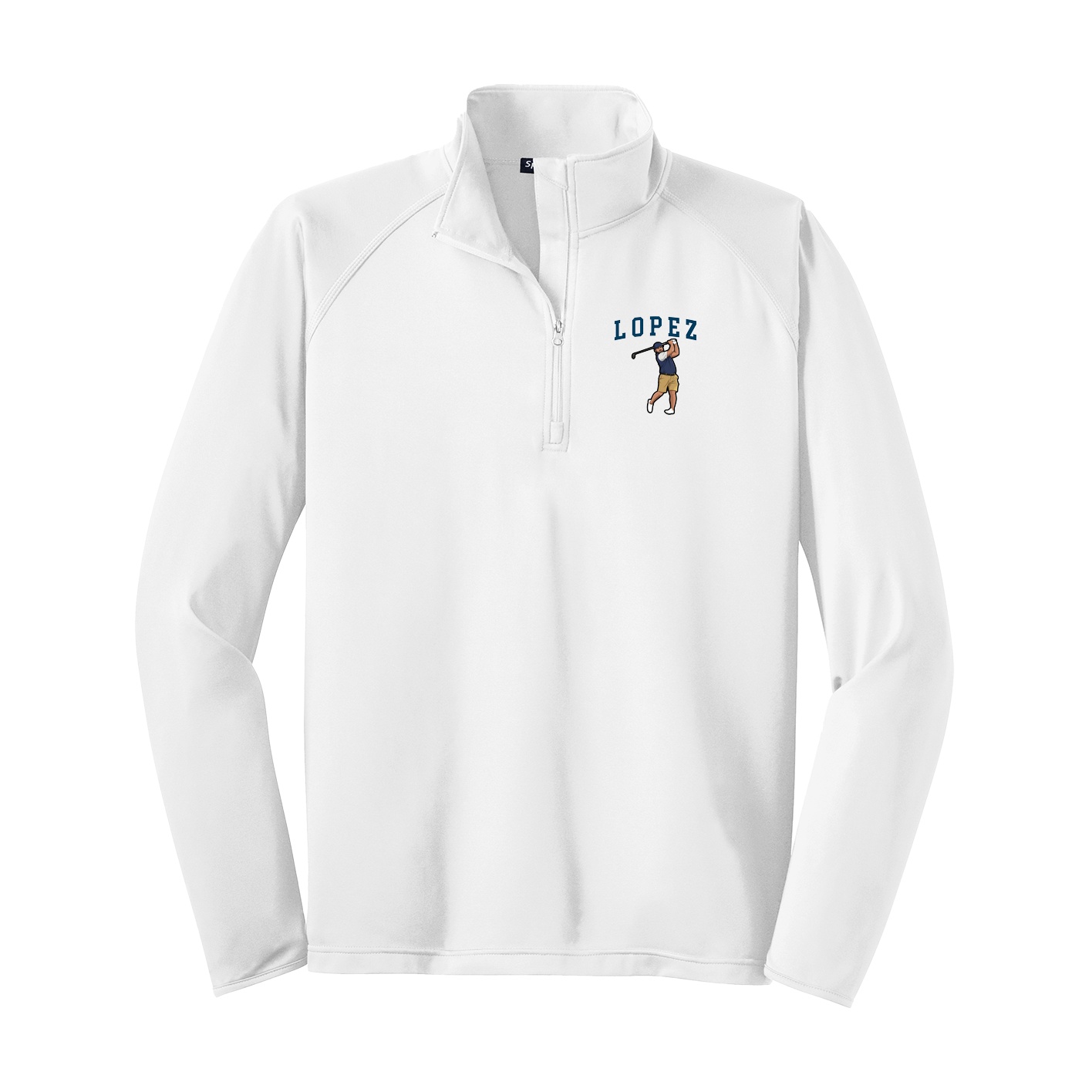 Q-Zip Pullover — Shirsey in White