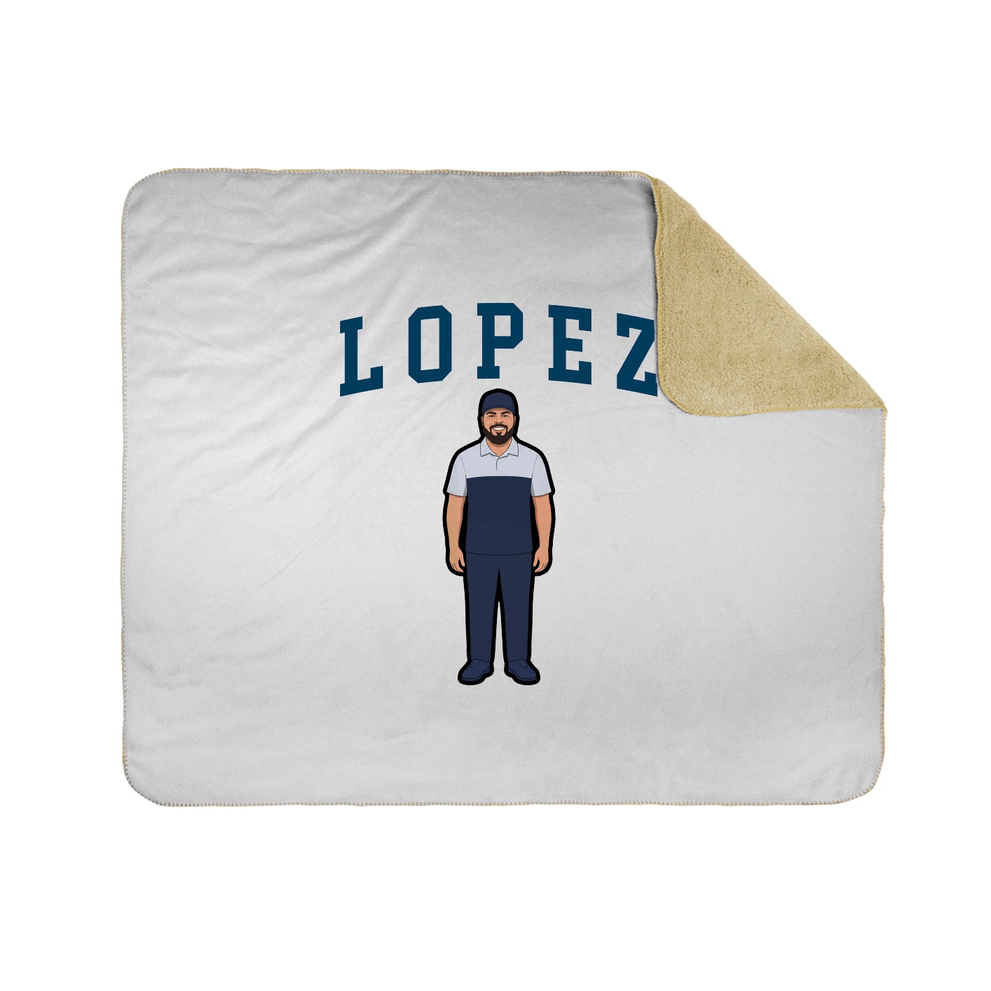 Throw Blanket — Shirsey in White