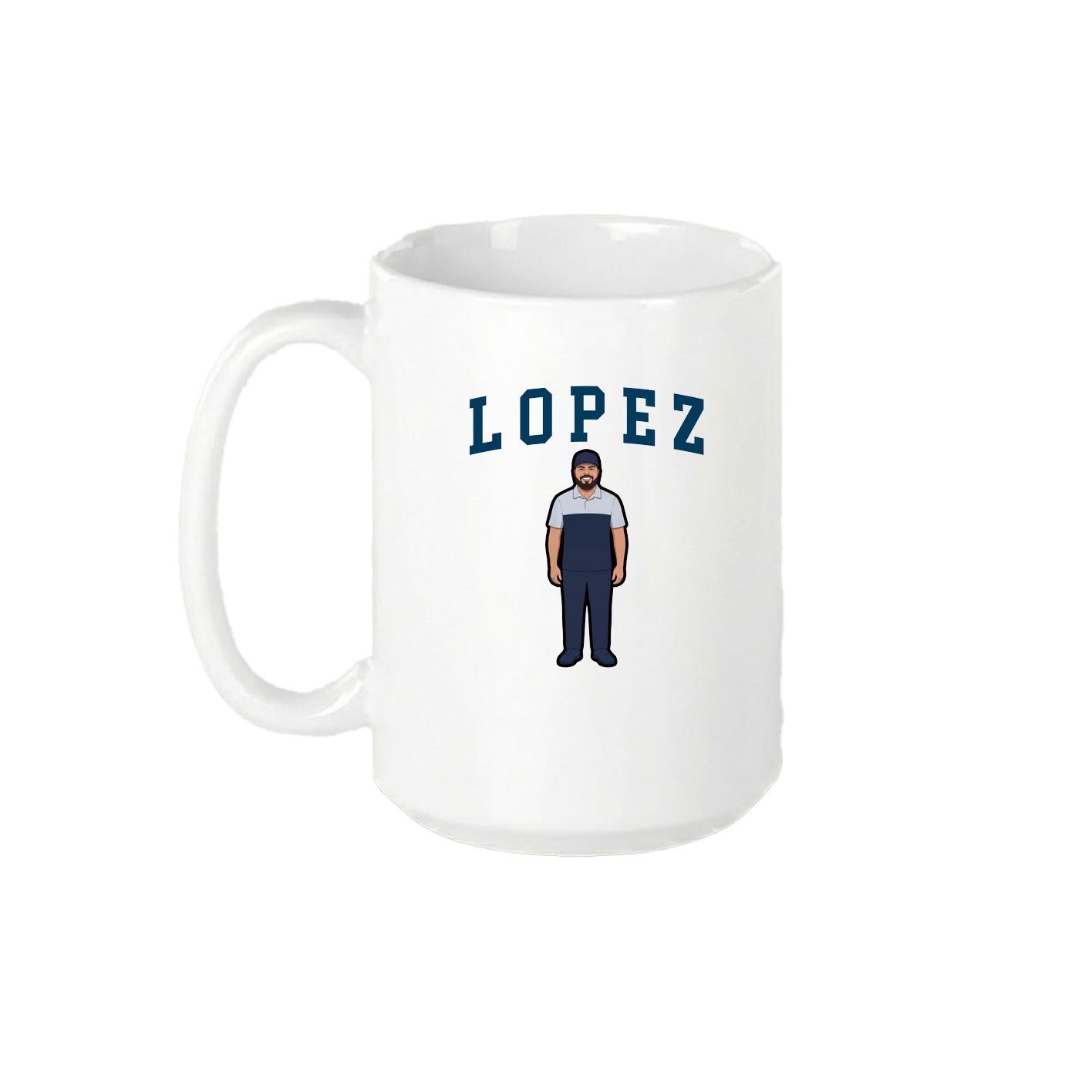 15oz Coffee Mug — Shirsey in White