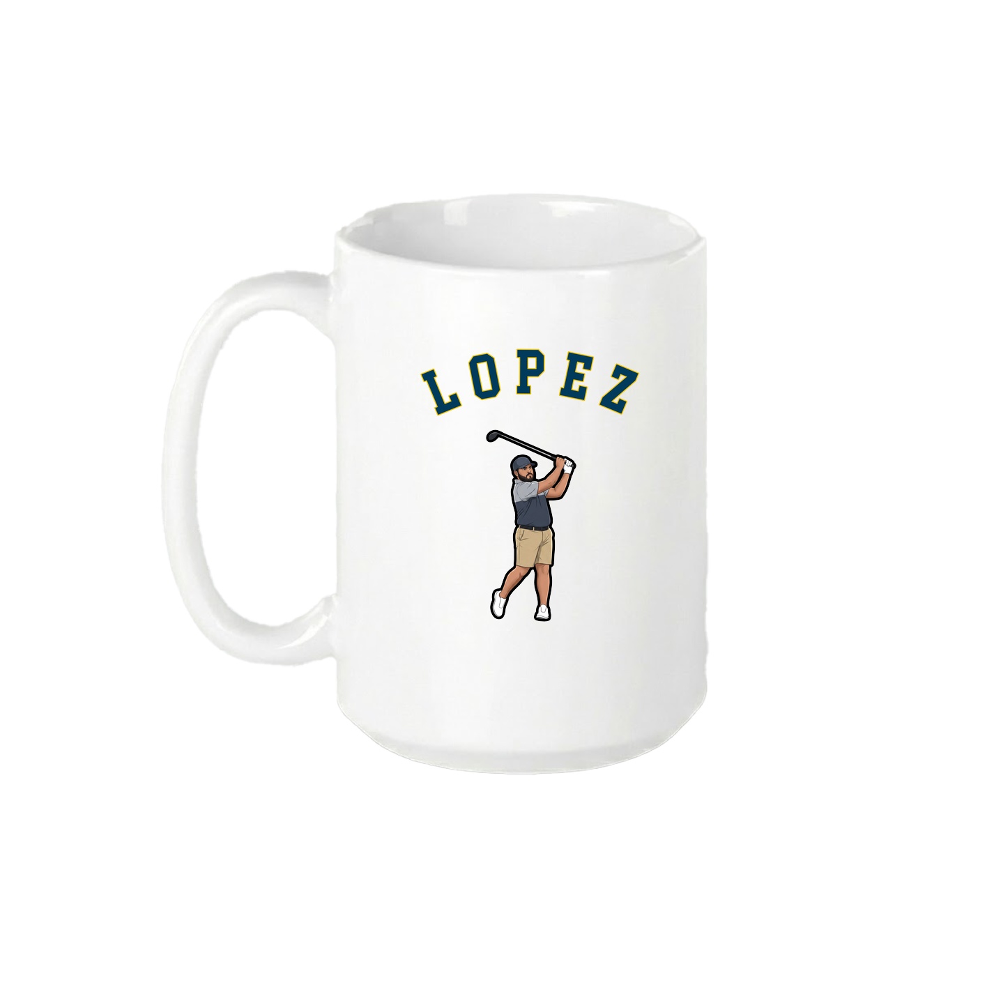 15oz Coffee Mug — Shirsey Arch in White
