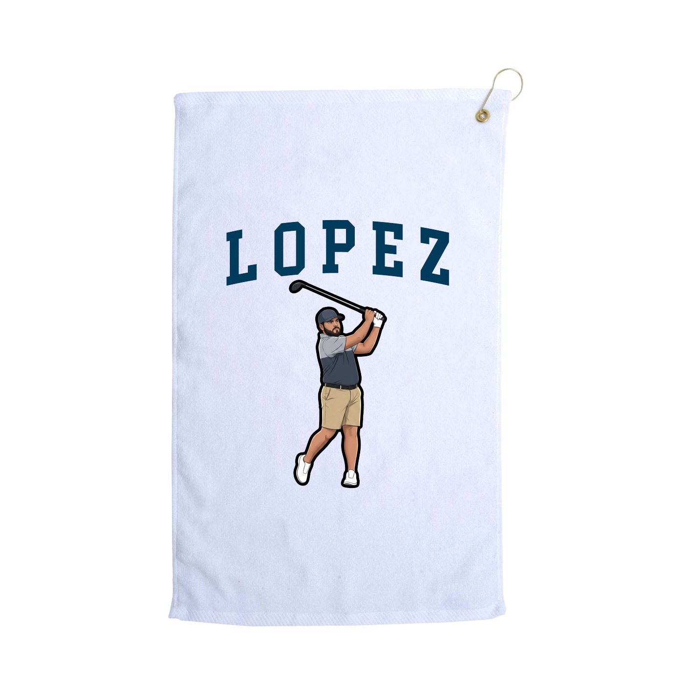 Golf Towel — Shirsey in White