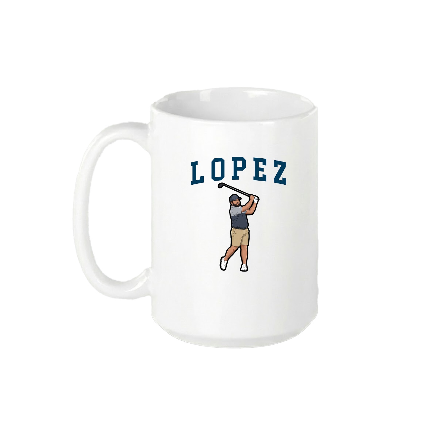 15oz Coffee Mug — Shirsey in White
