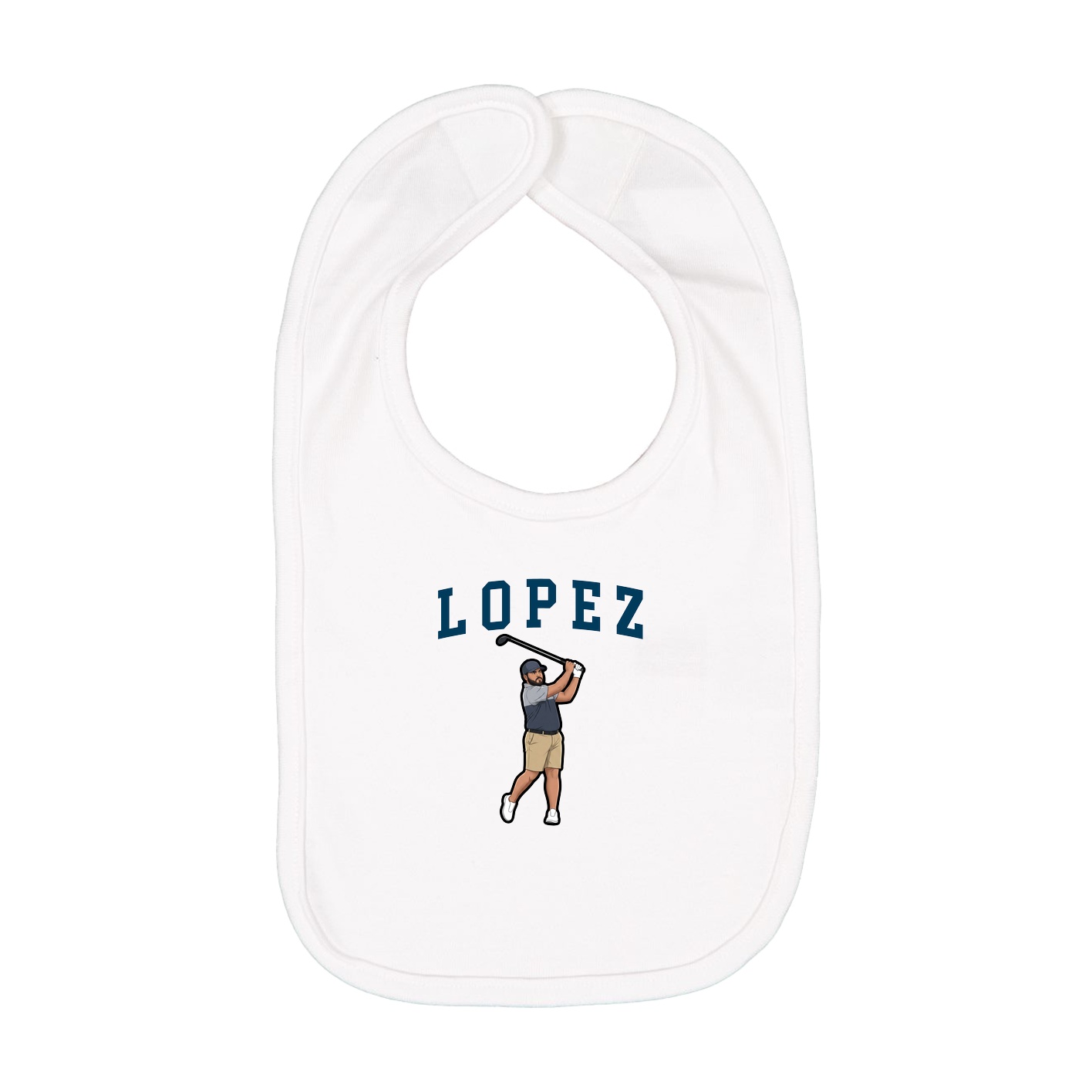 Infant Bib — Shirsey in White