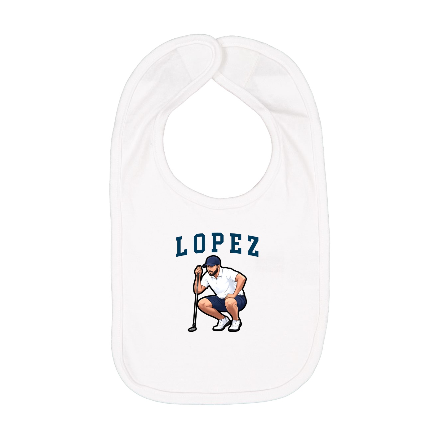 Infant Bib — Shirsey in White