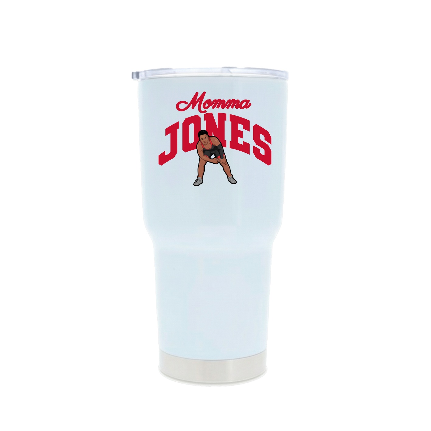 30oz Stainless Steel Tumbler — Mothers Day Arch in White
