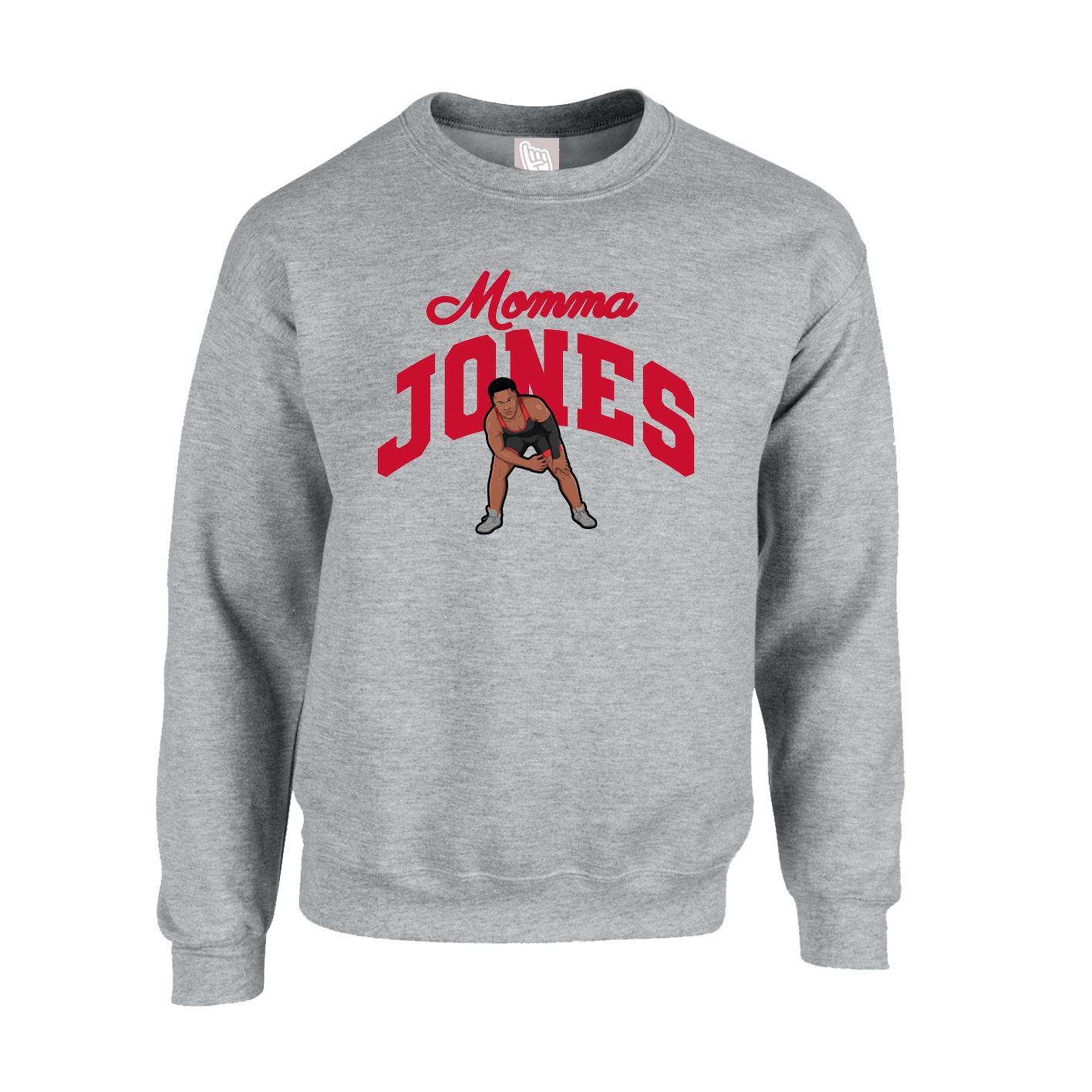 Fleece Crew — Mothers Day Arch in Grey