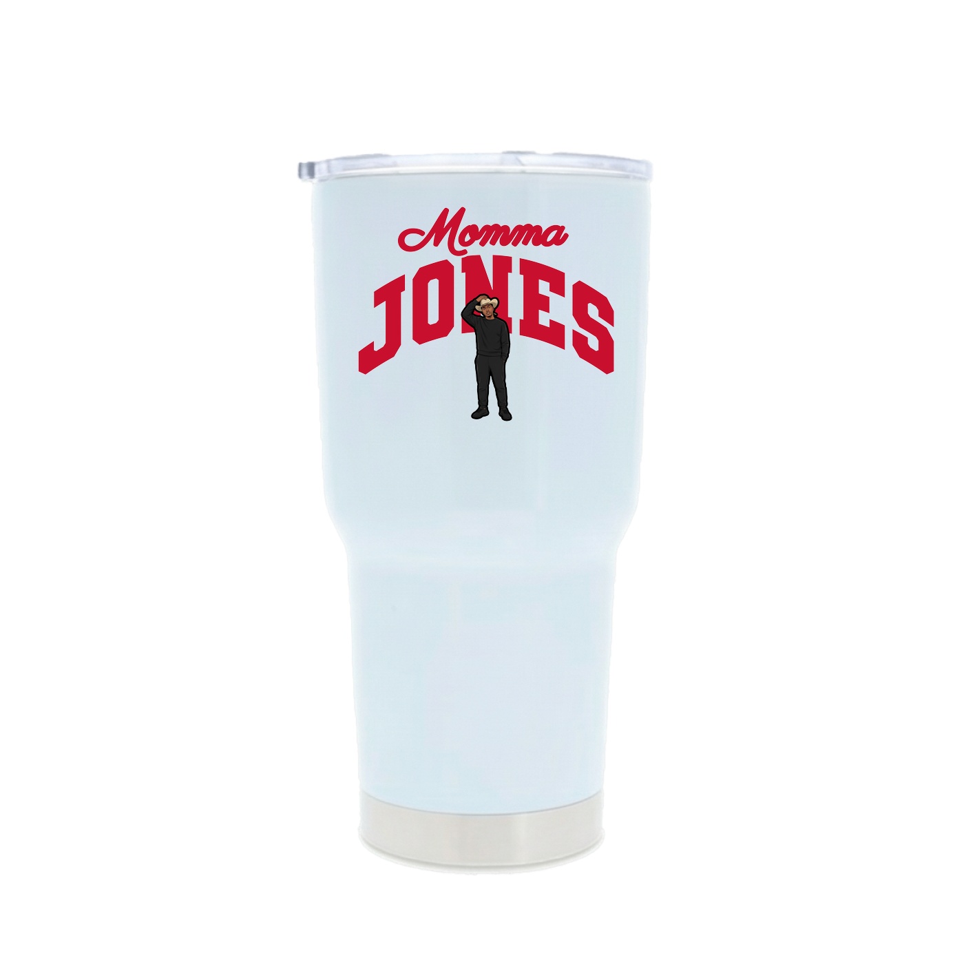 30oz Stainless Steel Tumbler — Mothers Day Arch in White