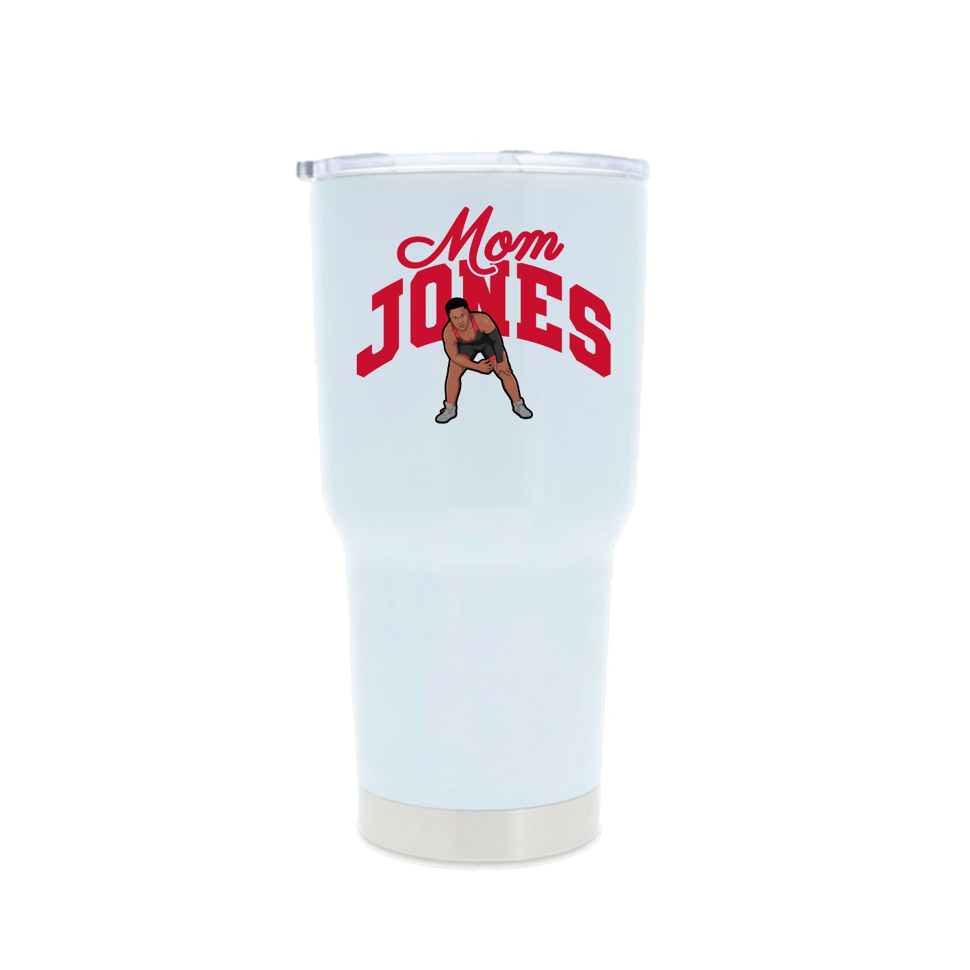 30oz Stainless Steel Tumbler — Mothers Day Arch in White