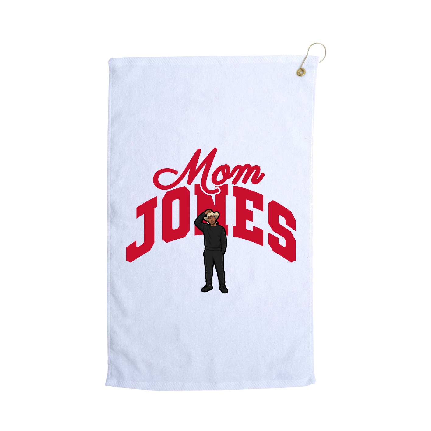 Golf Towel — Mothers Day Arch in White