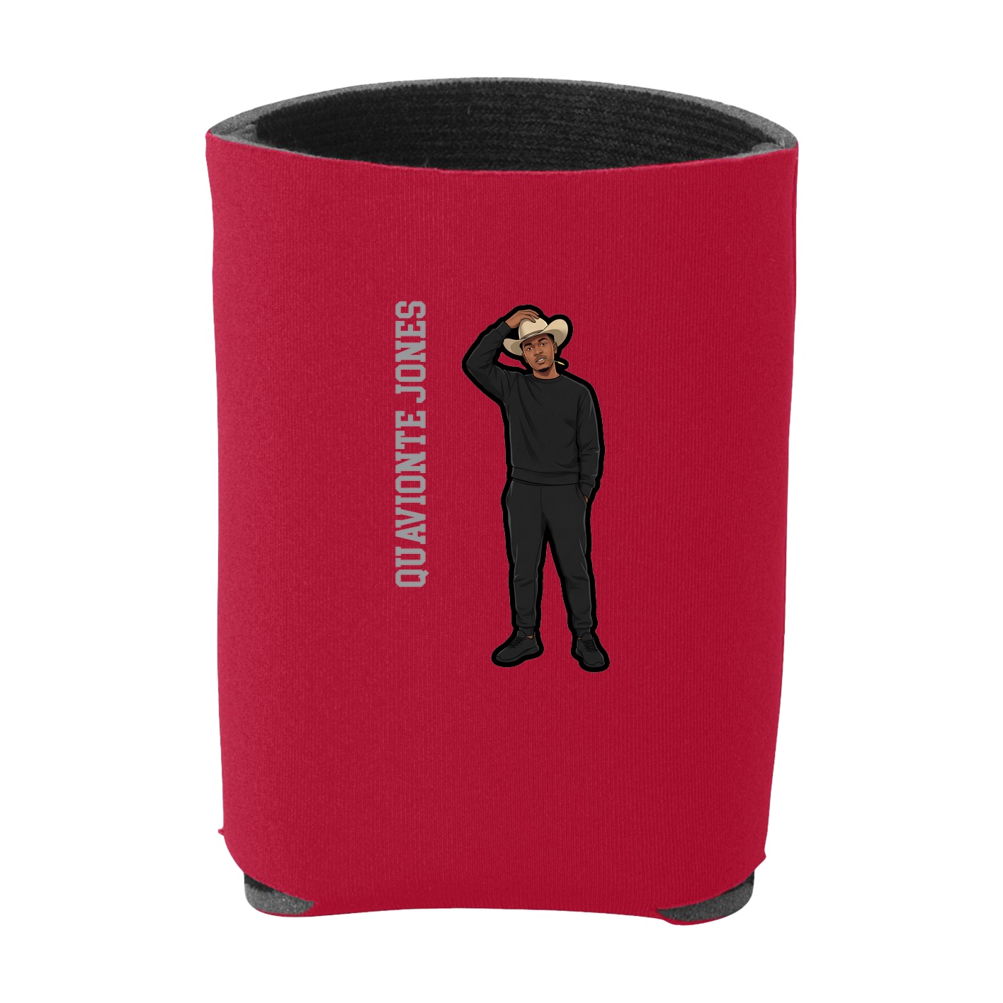 Can Holder — Name Vertical in Red