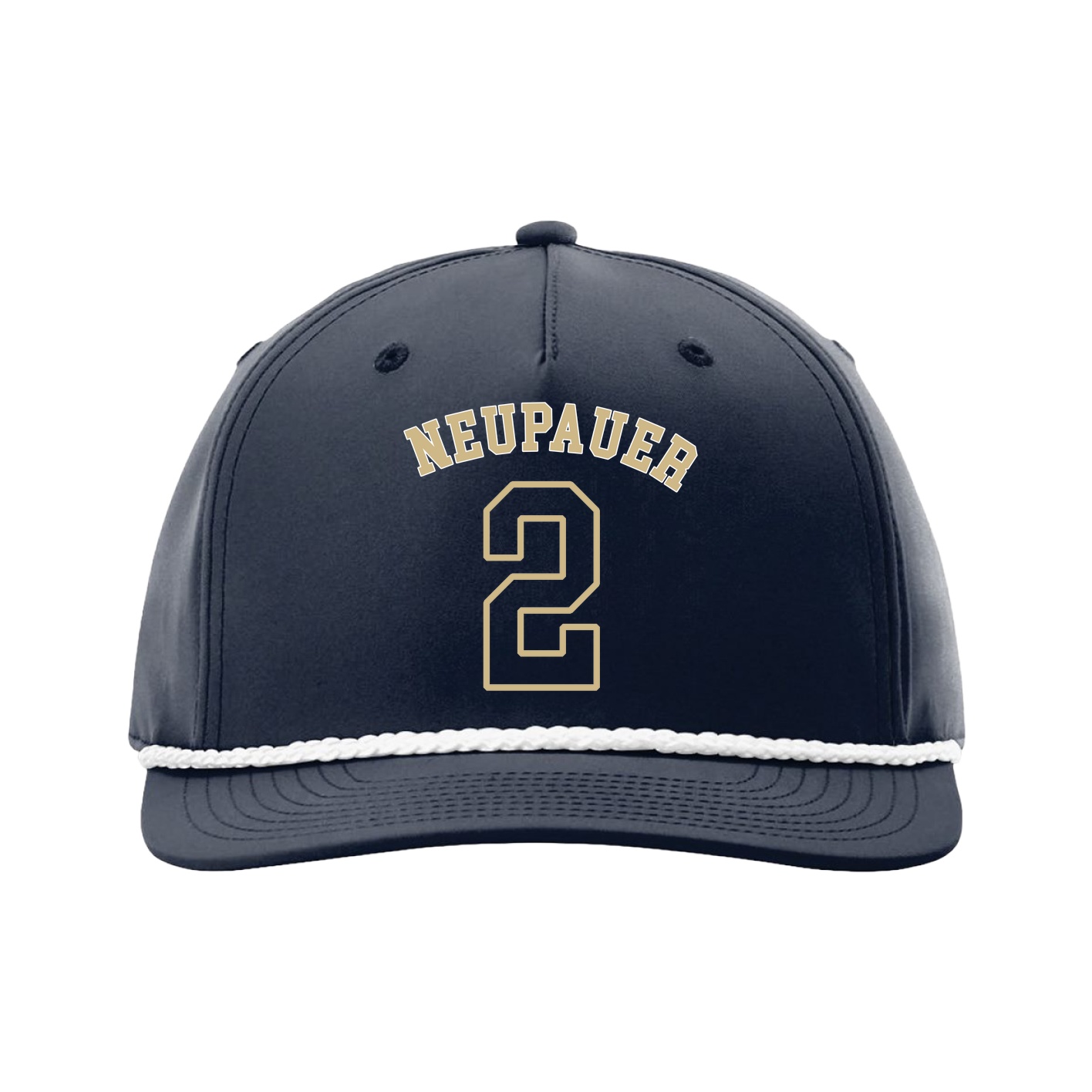Five-Panel Classic Rope Cap — Shirsey Arch in Navy